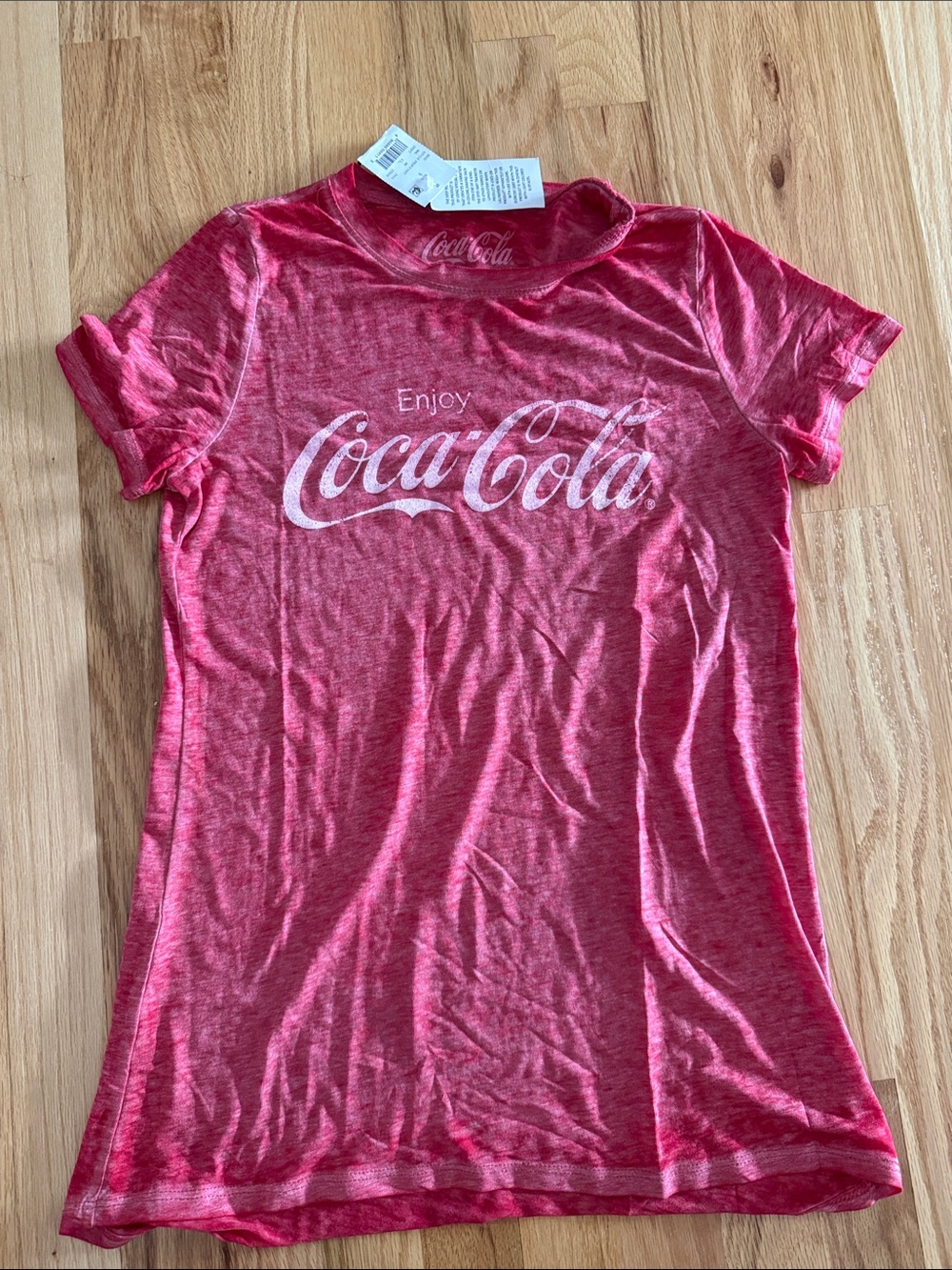 Coca Cola Kids Red Heather Graphic Tee
